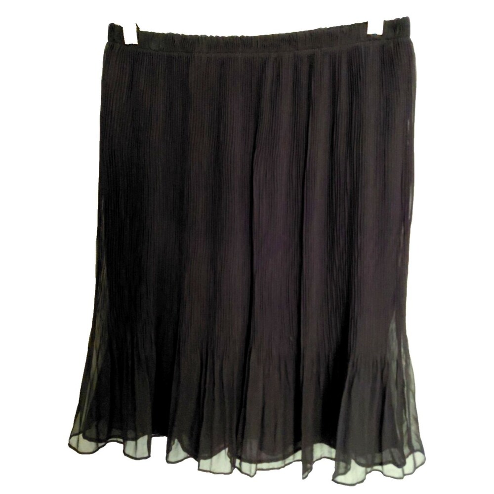Drama Micropleated Chiffon Skirt Womens Sz S Flirty Flowy